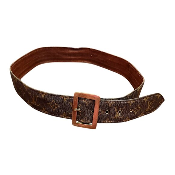 Louis Vuitton Vintage 1970s Rare Vintage Monogram Belt First Edition - Picture 3 of 13